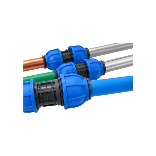 Conector Unión Recto para Tubo de Aluminio