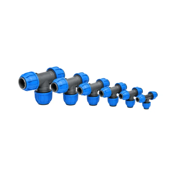 Conector Tee para Tubo de Aluminio